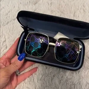 Gucci | Accessories | Gucci Gg44s Rainbow Logo Mirrored Lens  display picture 1